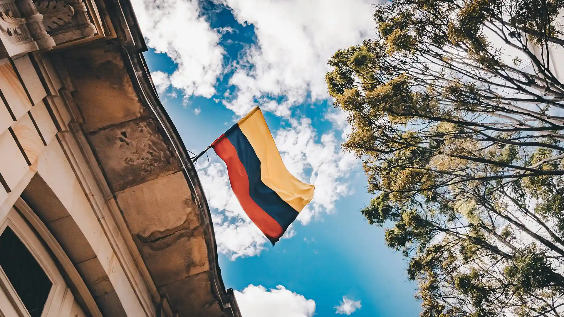 Drapeau Colombie plantation café